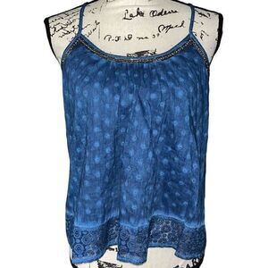 ‎American Rag CIE blue crop top small NWT